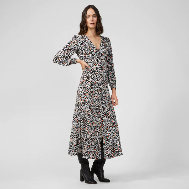 Great Plains Heart Floral Eco V-Neck Midi Dress