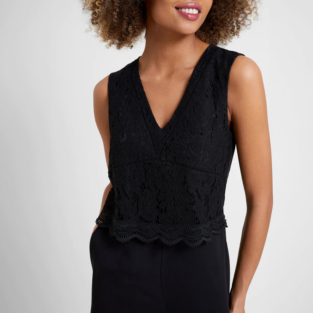 Great Plains Marylebone Lace V-Neck Jumpsuit