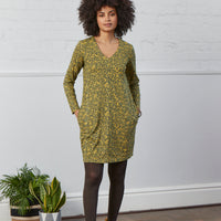 Nomads V Neck Cotton Jersey Tunic Dress