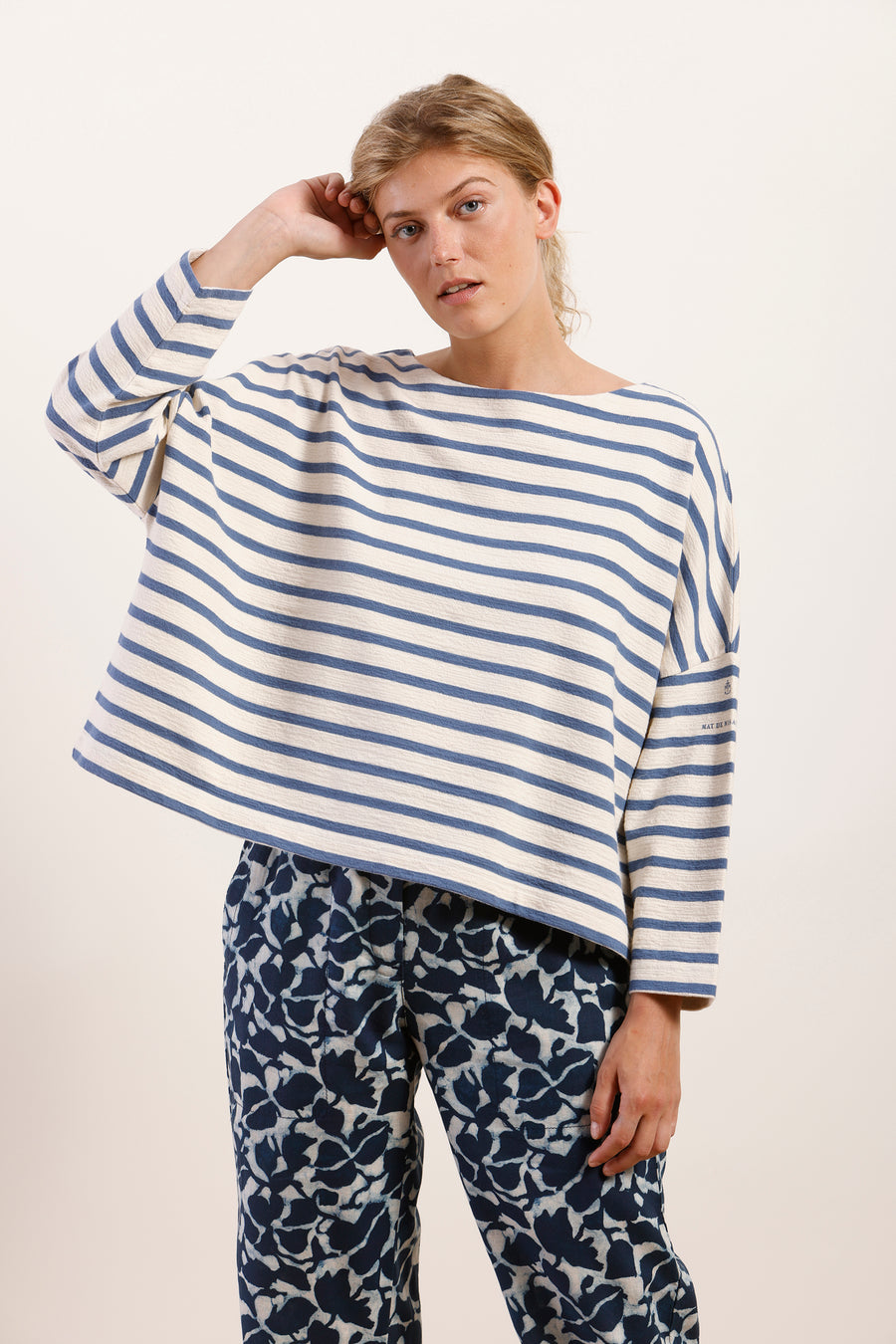 Mat De Misaine Oversized Organic Cotton Sailor Top