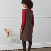 Nomads Tie Shoulder Needlecord Pinafore Dress -30% at Checkout