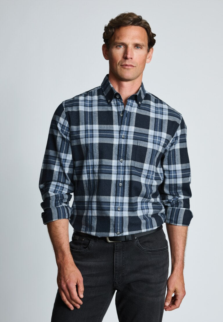 Brook Taverner Large Melange Check Shirt