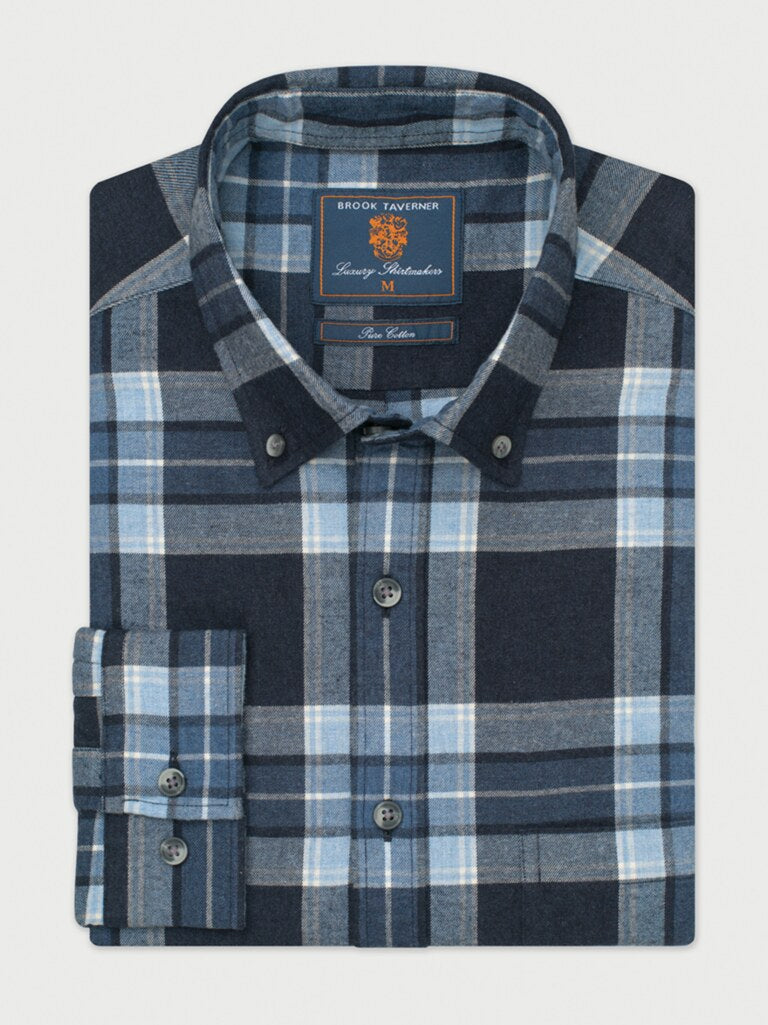 Brook Taverner Large Melange Check Shirt