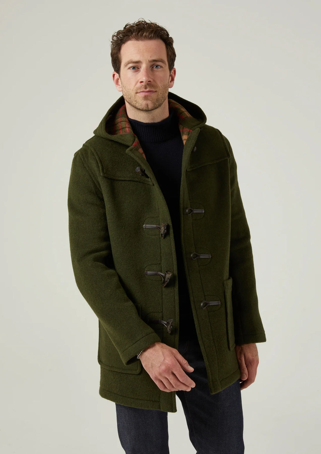 BELPER QUILTING DUFFLE COAT（KHAKI）-