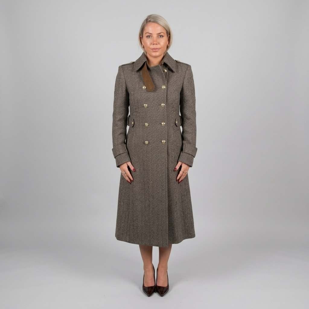 Latham & Taylor Double Breasted Tweed Coat