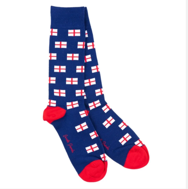 Swole Panda ST. Georges Flag Socks