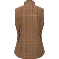 Hoggs of Fife Eden Tech Tweed Gilet - Bracken/Blackberry