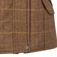 Hoggs of Fife Eden Tech Tweed Gilet - Bracken/Blackberry