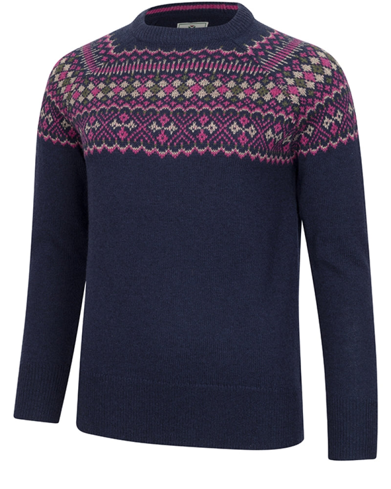 Hoggs Ladies Jura Fair Isle Crew Neck