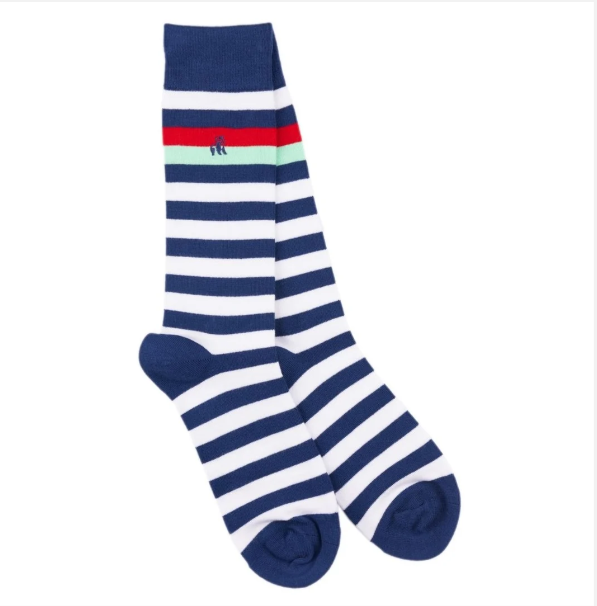 Swole Panda Strips Sock