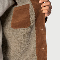 Brook Taverner Otter Tobacco Cord Fleece Lined Jacket