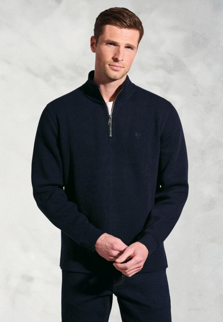 Brook Taverner Redgrave Zip Neck Jumper