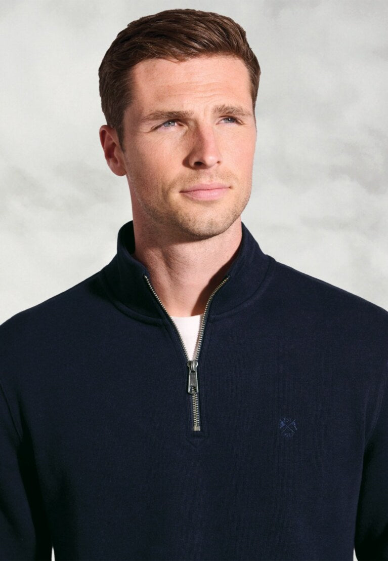 Brook Taverner Redgrave Zip Neck Jumper