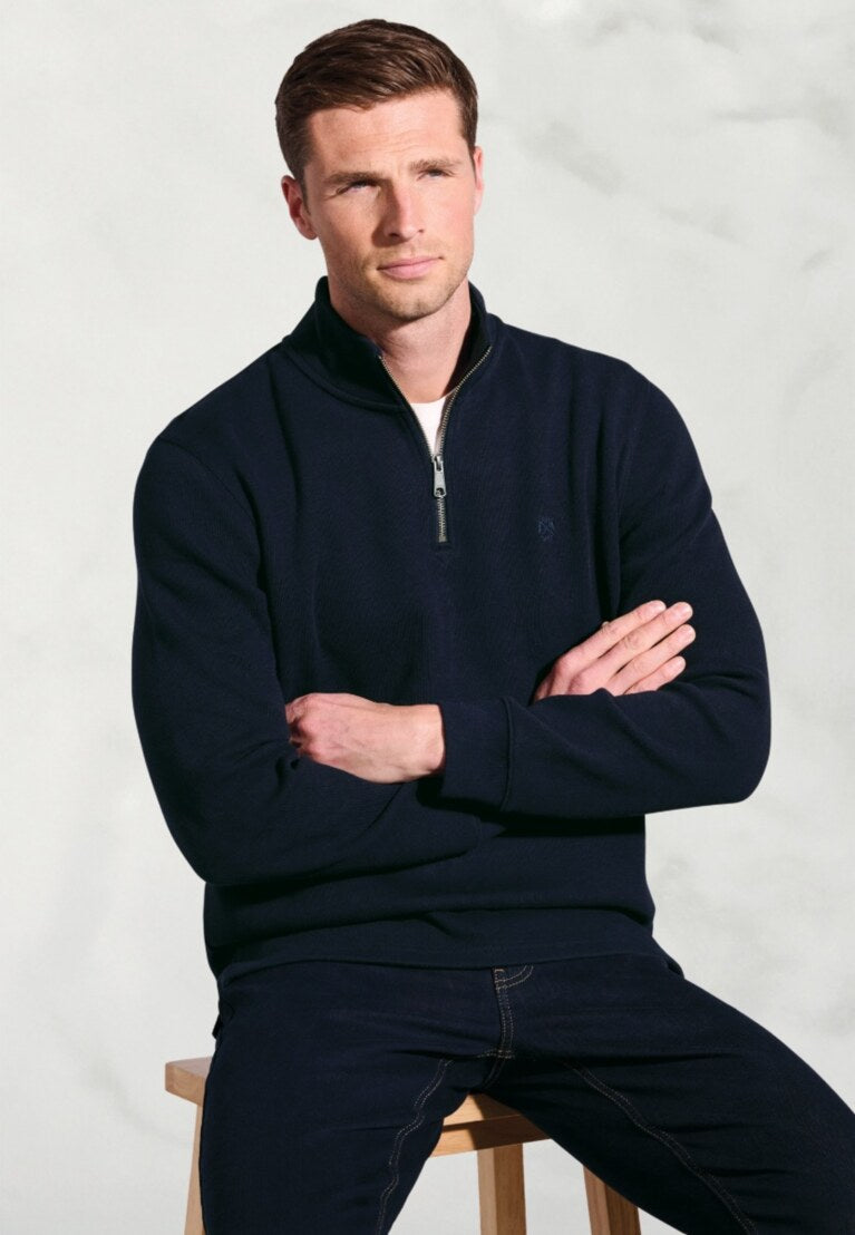 Brook Taverner Redgrave Zip Neck Jumper