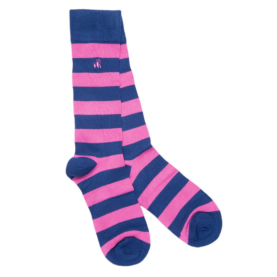 Swole Panda Striped Socks
