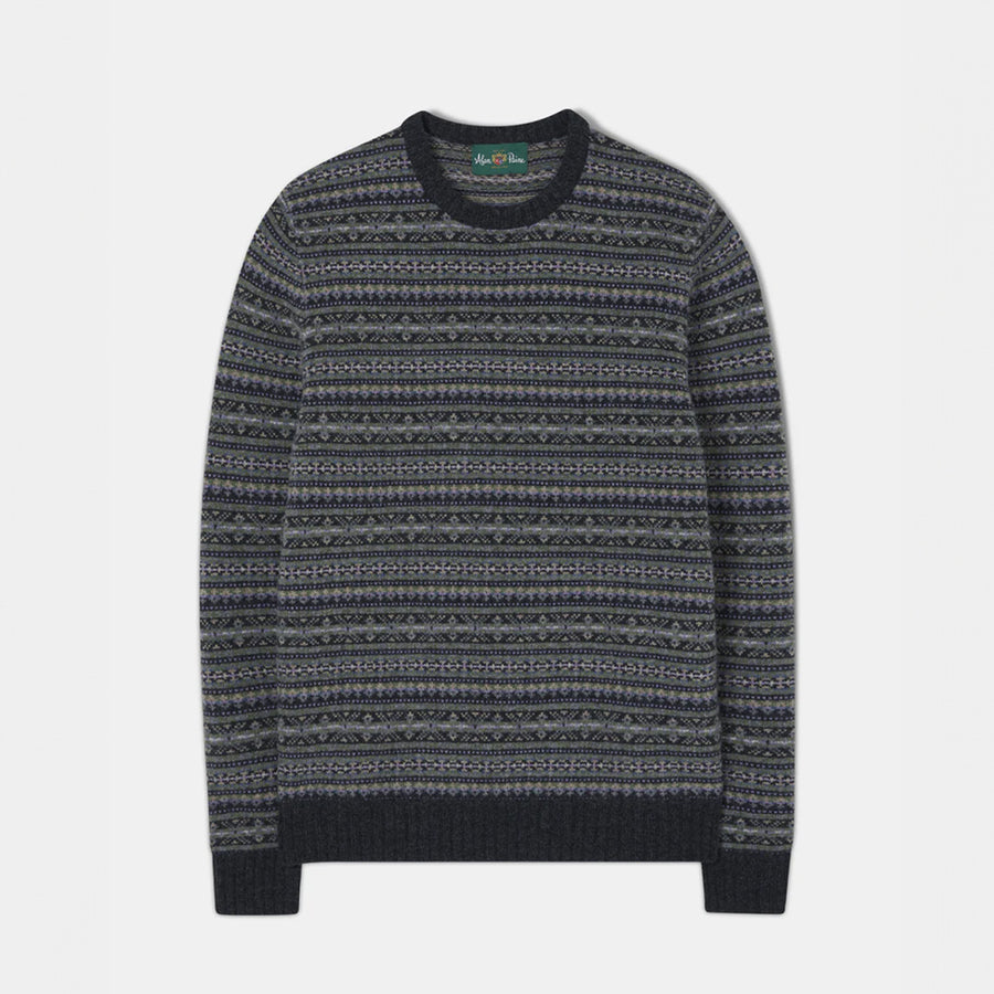 Alan Paine Towthorpe Fairisle Crew Neck