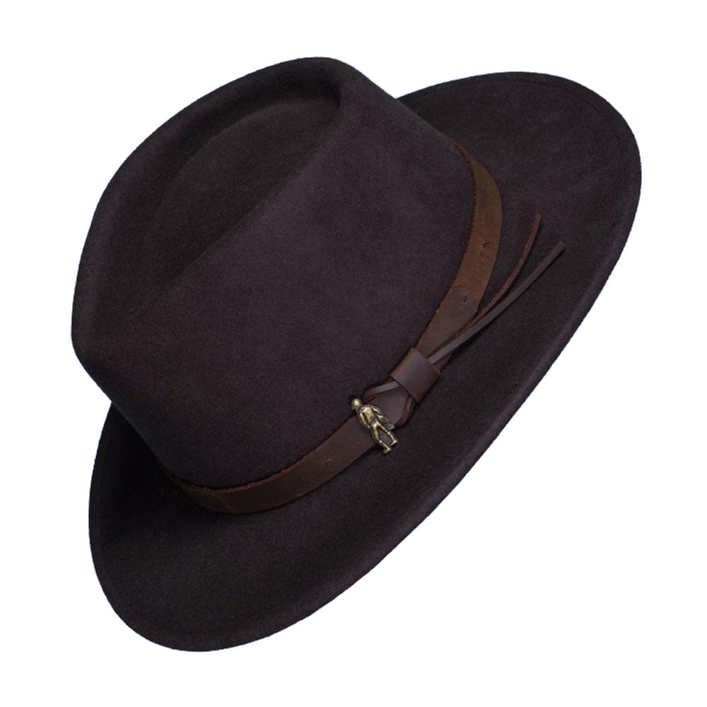 Men's Boston Wool Felt Hat- Navy
