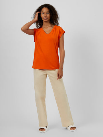 Great Plains - Soft Touch Jersey V-Neck Top
