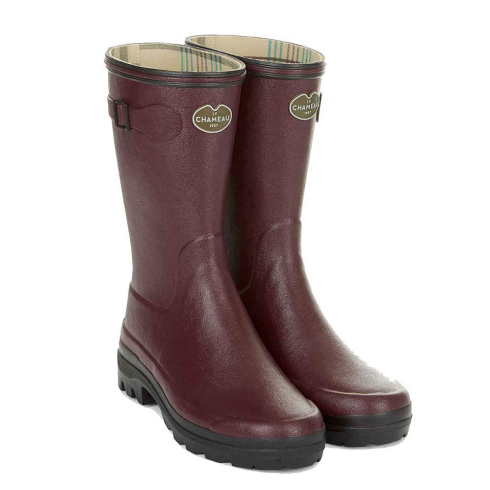 Le Chameau Giverny Bottillon Jersey Lined Mid-Height Wellington Boots