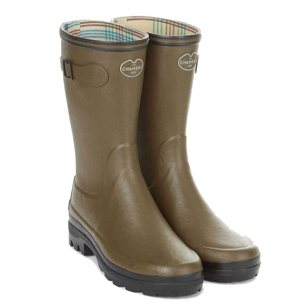 Le Chameau Giverny Bottillon Jersey Lined Mid-Height Wellington Boots