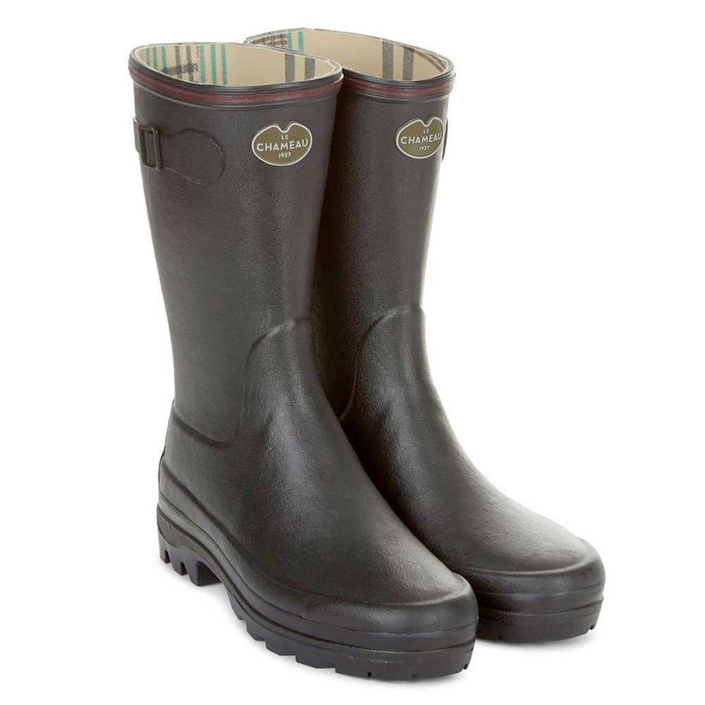 Le Chameau Giverny Bottillon Jersey Lined Mid-Height Wellington Boots