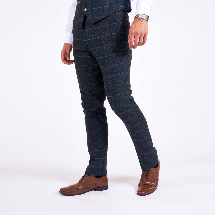 Marc Darcy Eton Tweed Check Trousers