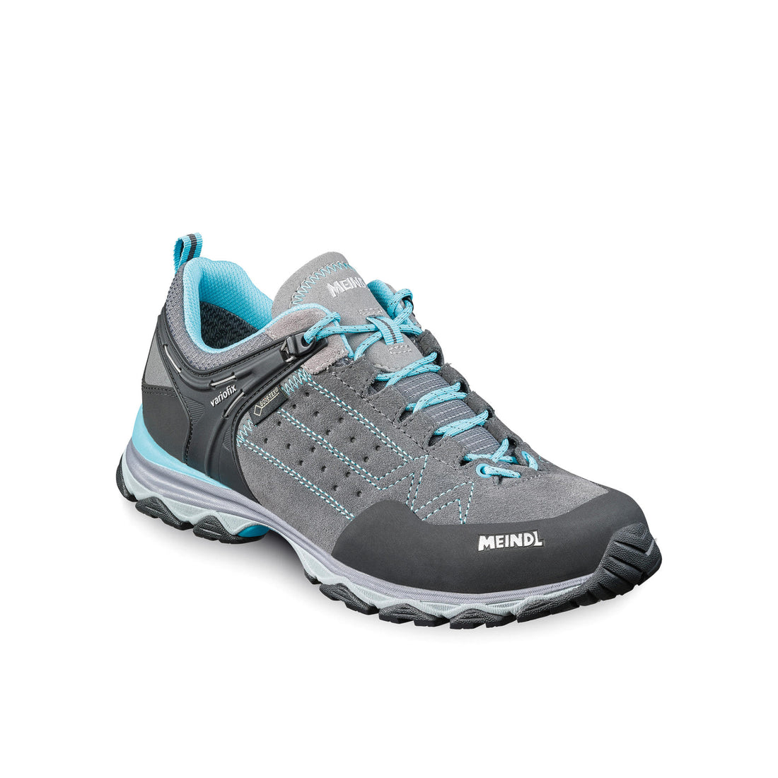 Meindl Ladies Ontario GTX Shoe in Grey/Azure