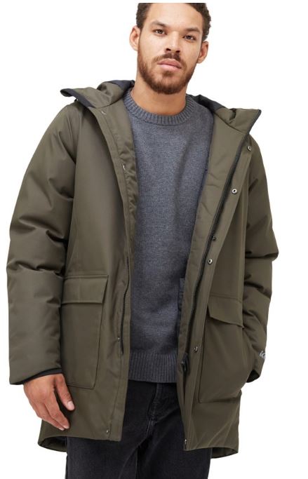 Tentree Daily Parka in Black Olive